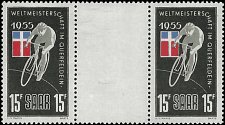 SAAR   #253 MNH GUTTER PAIR (1)