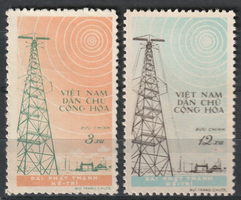 North Viet Nam - 1959 - Sc 100 - 101 - Me Tri Radio Station - MNH - #6