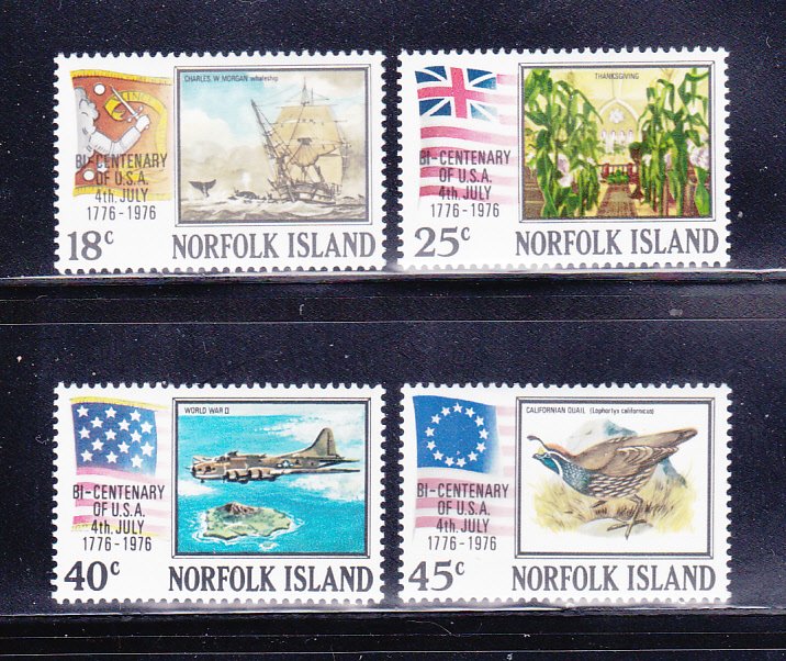 Norfolk Island 194-197 Set MNH American Bicentennial (D)