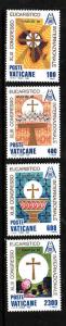 Vatican City-Sc#761-4-Unused NH set-Eucharistic Congress-1985-