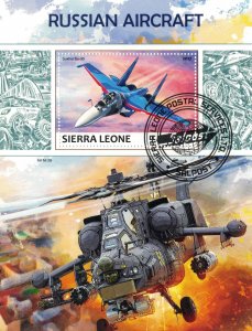 SIERRA LEONE 2017 - Russian aircraft / minisheet