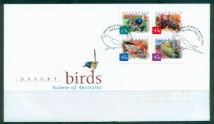 Australia 2001 Desert Birds FDC