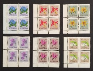 Canada 705-11 Corner Blocks LL VF MNH