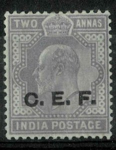  India Abroad CEF EDVII 1911 SGC 14 2AS