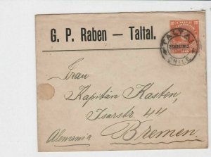 chile 1912 to bremen  stamps cover ref r13279