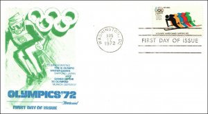 Scott C85 11 Cents 1972 Olympics Fleetwood FDC Unaddressed