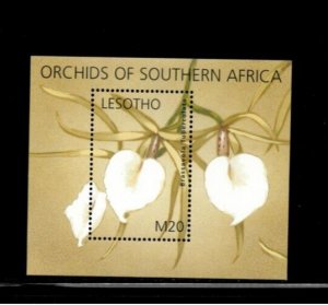 Lesotho 2002 - Orchids  - Souvenir Stamp Sheet - Scott #1326 - MNH