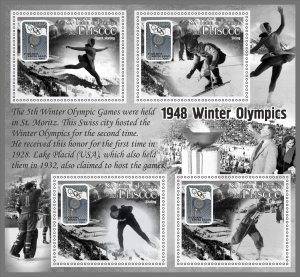 Stamps.Olympic Games 1948 1+1 sheets  perforated 2023 year Sao Tome