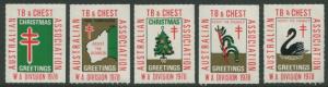 AUSTRALIAN TB & CHEST ASSOCIATION WA DIVISION - CHRISTMAS & GREETINGS SEALS