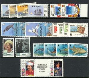 Kiribati group of Mint NH sets (Catalog Value $55.10) [T0985]