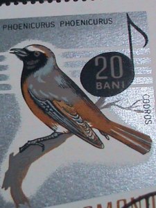 ​ROMANIA STAMP- WORLD LOVELY BEAUTIFUL SONG BIRDS-CTO STAMPS SET VERY FINE