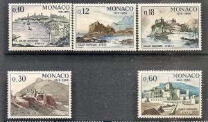 Monaco  618-23 MNH 1966 Monaco Palace 750th Anniv.