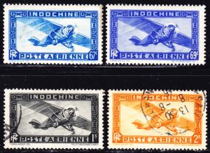 Indo-China Scott C13-C15  F to VF mint & used.