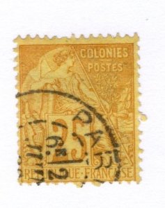 French Colonies #53 Used - Stamp - CAT VALUE $5.50