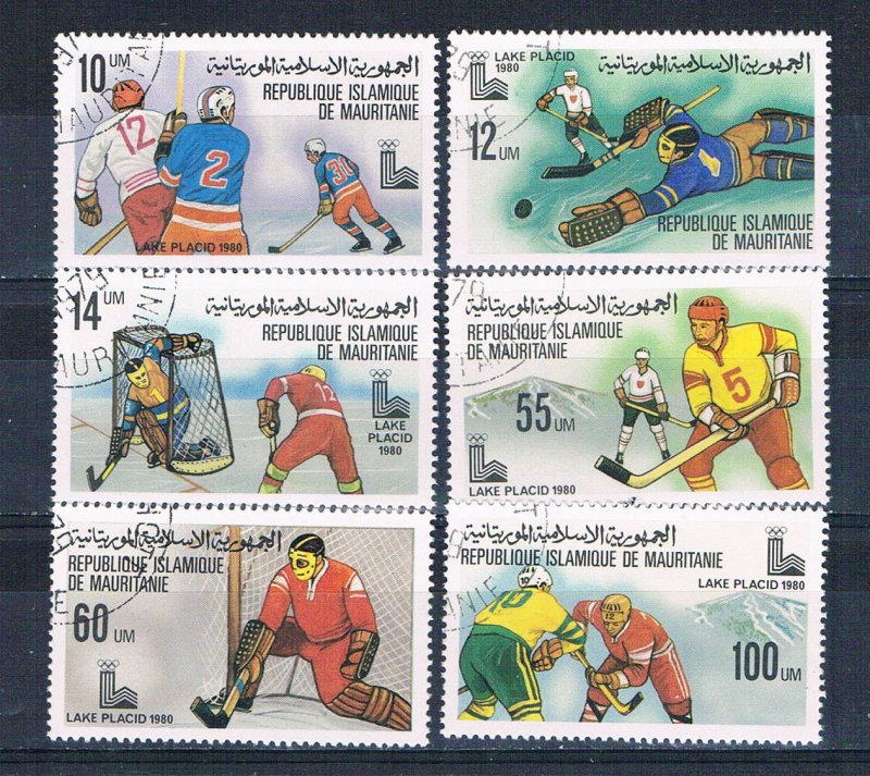 Mauritania 432-37 Used set Hockey 1979 (M0333)