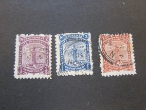 New Zealand 1891 Sc OY1-3 FU