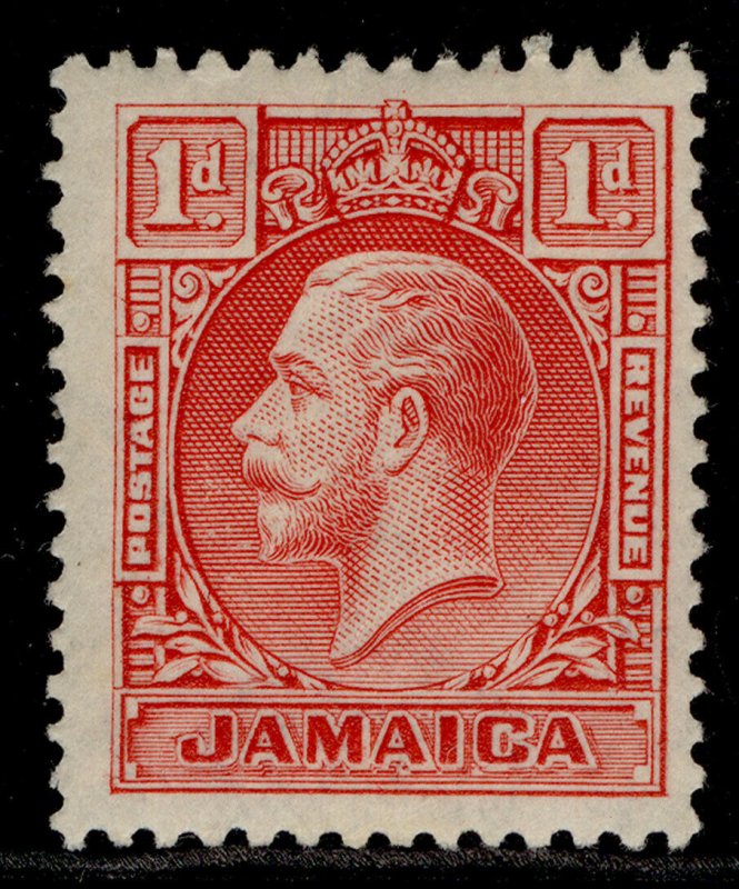 JAMAICA GV SG108, 1d scarlet, M MINT. Cat £16. DIE I 