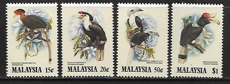 MALAYSIA 266-269 MNH BIRDS SET 1983