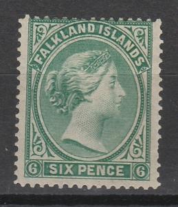 FALKLAND ISLANDS 1878 QV 6D NO WMK 