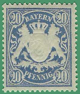 Germany Bavaria #64 1888 Mint NH | Europe - Germany & Colonies - German ...