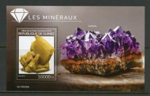 GUINEA  2019 MINERALS  SOUVENIR  SHEET  MINT NEVER HINGED