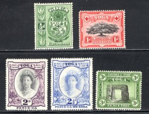 Tonga #73-77 VF Unused,   CV 8.05   ....   6410019