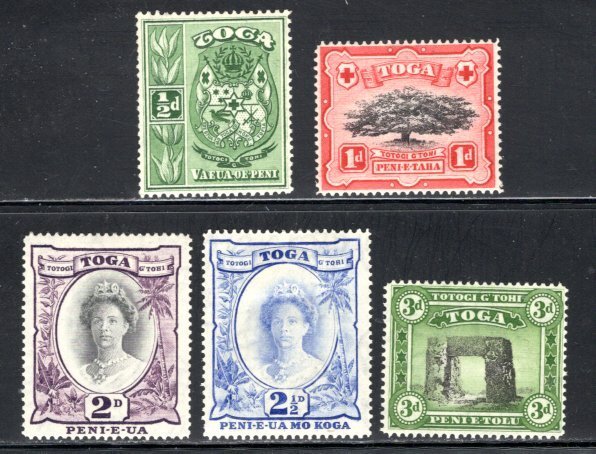 Tonga #73-77 VF Unused,   CV 8.05   ....   6410019