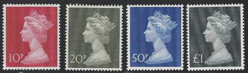 Great Britain #MH165-MH168 MNH Set of 4 Machins