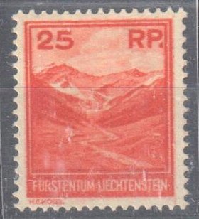 Liechtenstein 1933 Scott #108 VF Mint H