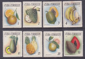 Cuba 1017-24 MNH 1965 Types of Tropical Fruit Full Set Very Fine