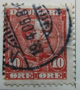 A6P22#25 Denmark 1904-05 10o Used-