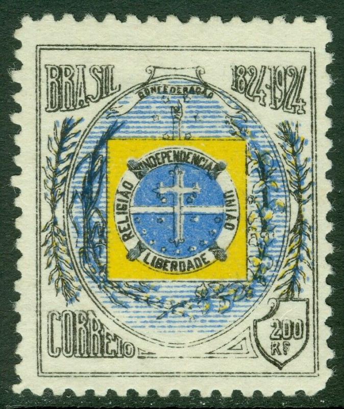 EDW1949SELL : BRAZIL 1924 Scott #272a Red omitted. VF, Mint No Gum. Catalog $350