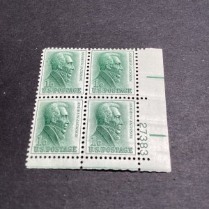 Scott#1209 - Andrew Jackson - MNH - 1963-Plate Block Of 4-US