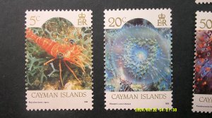 Cayman Islands 1986 Sealife Definitive Issue Scott# 562-573 complete MNH XF (12)