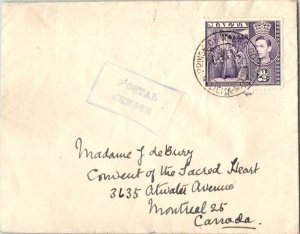 Malta 2 1/2d KGVI de L'Isle-Adam Entering Medina c1943 Prince of Wales Rd., S...