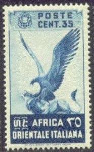 ITAL.E.AFRICA  9 MNH 1938 35c EAGLE AND LION  CV $2.50