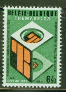 Belgium Scott 912 MNH** 1975  Thematic stamp exhibition