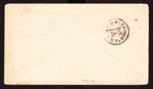 Cover, 1870s, Buffalo to Hudson, Forwarded, Illustrated Bonney Hotel