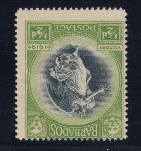 Barbados, SG 202w, MLH Watermark Inverted variety
