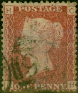GB 1864 1d Red SG43 Pl 87 (C-H) Fine Used 