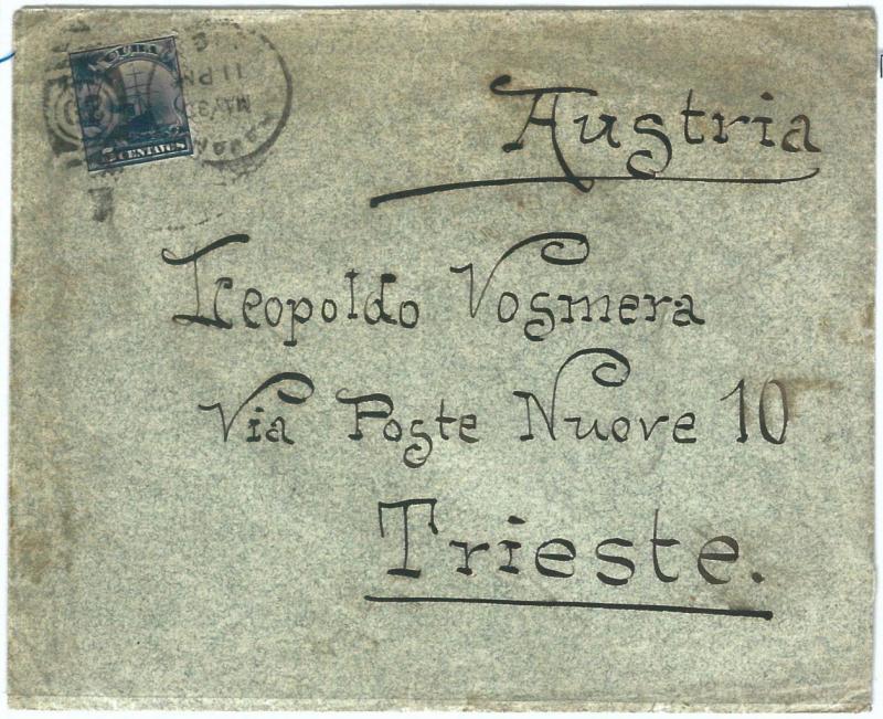 69235 - CARIBBEAN  - POSTAL HISTORY -  COVER to TRIESTE Austria / Italy