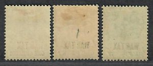 $Bahamas Sc#MR6-8 M/LH/VF, complete set, Cv. $20.75