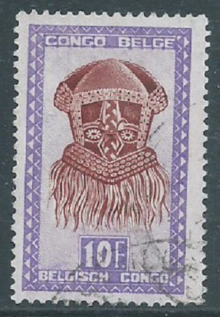 Belgian Congo, Sc #253, 10fr Used
