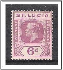 St Lucia #86 KG V Used