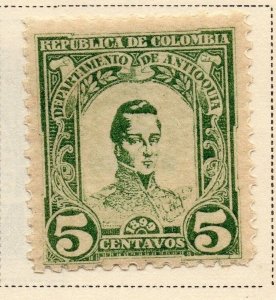 Colombia Antioquia 1899 Early Issue Fine Mint Hinged 5c. 175803