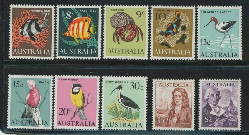 Australia 1966 New Currency Definitive set Sc# 394-417 mint