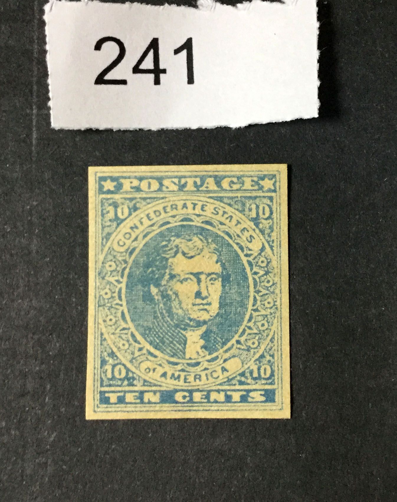 US Stamps CSA #2 Unused NO GUM LOT #241 | United States, General Issue ...