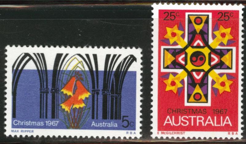  AUSTRALIA Scott 429-30 MNH** 1967 Christmas stamp set