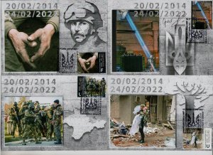 2024 war in Ukraine, Maxicards of stamps «And there will be spring!» AUTOGRAPH