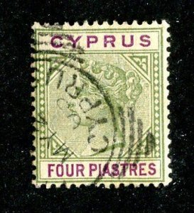 1894 Cyprus  Sc #32 used cv.$17.50 ( 9263 BCXX5 )